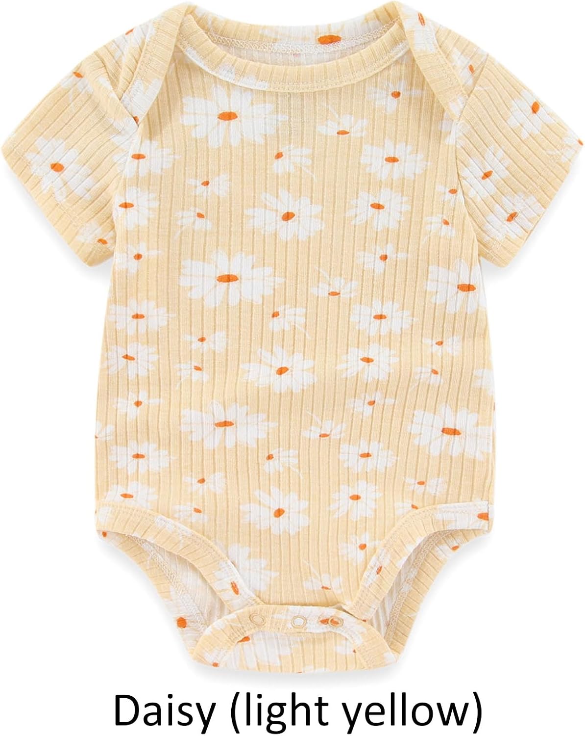 Baby Bodysuit and Pant Set Summer Ribbed Mix Match Infant Boy Girl Clothes Outfits