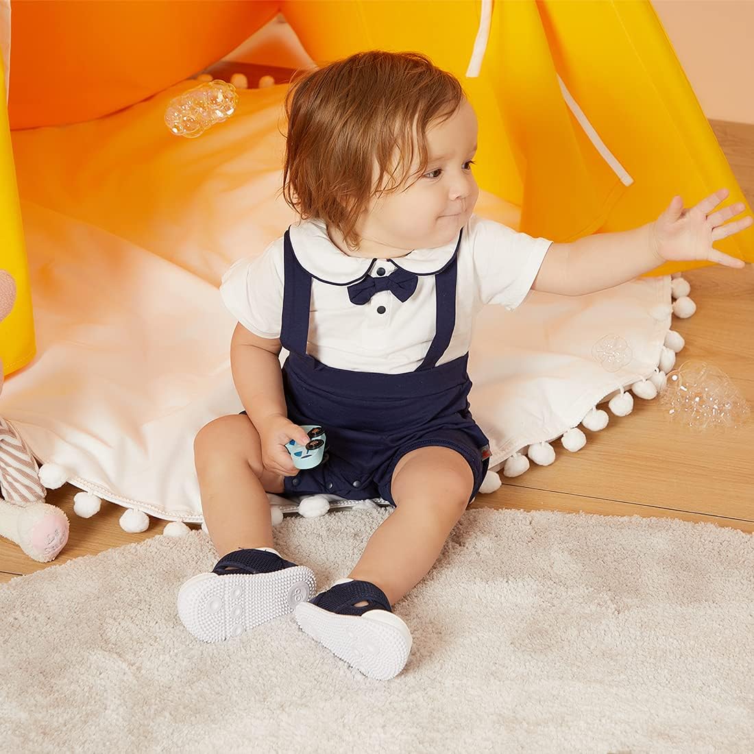 BMCiTYBM Baby Shoes Boy Girl Infant Sneakers Non-Slip First Walkers 6 9 12 18 24 Months