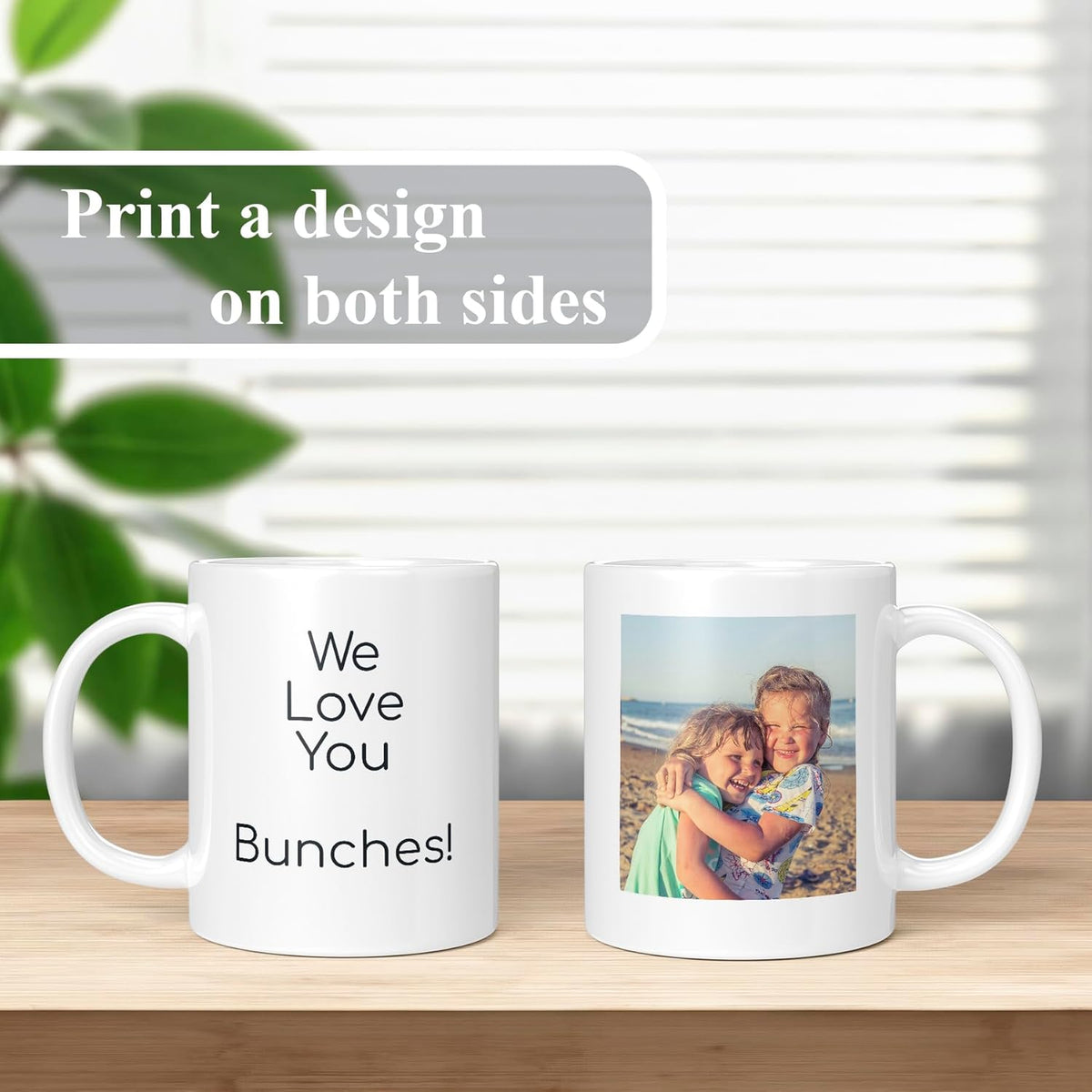 Personalized Coffee Mug, Custom Photo Text 11 Oz Ceramic Mug, Customized Picture Name Tea Cup, Unique Gift Idea, Taza Cafe Personalizadas Fotos, Cute Custom Gifts Mom Women Men, Father's Day, White