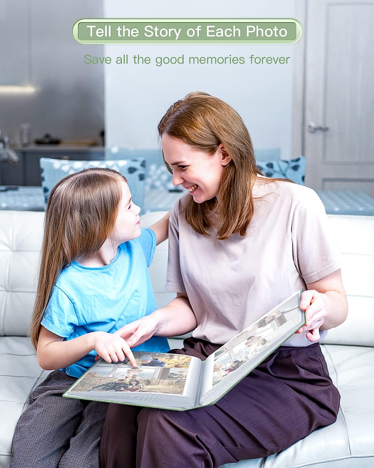 popotop Photo Album 4x6-300 Photos Linen Cover Photo Books with 300 Horizontal Pockets,Slip-in Picture Albums for Family Wedding Anniversary Baby Vacation Pictures