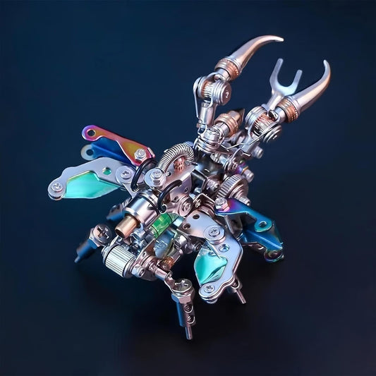 Adult 3D Metal Puzzle, Punk Beetle Metal Model Set, 3D Puzzle Mechanical Insect Building Blocks, Fun DIY Assembly, high-end Men's Gifts.