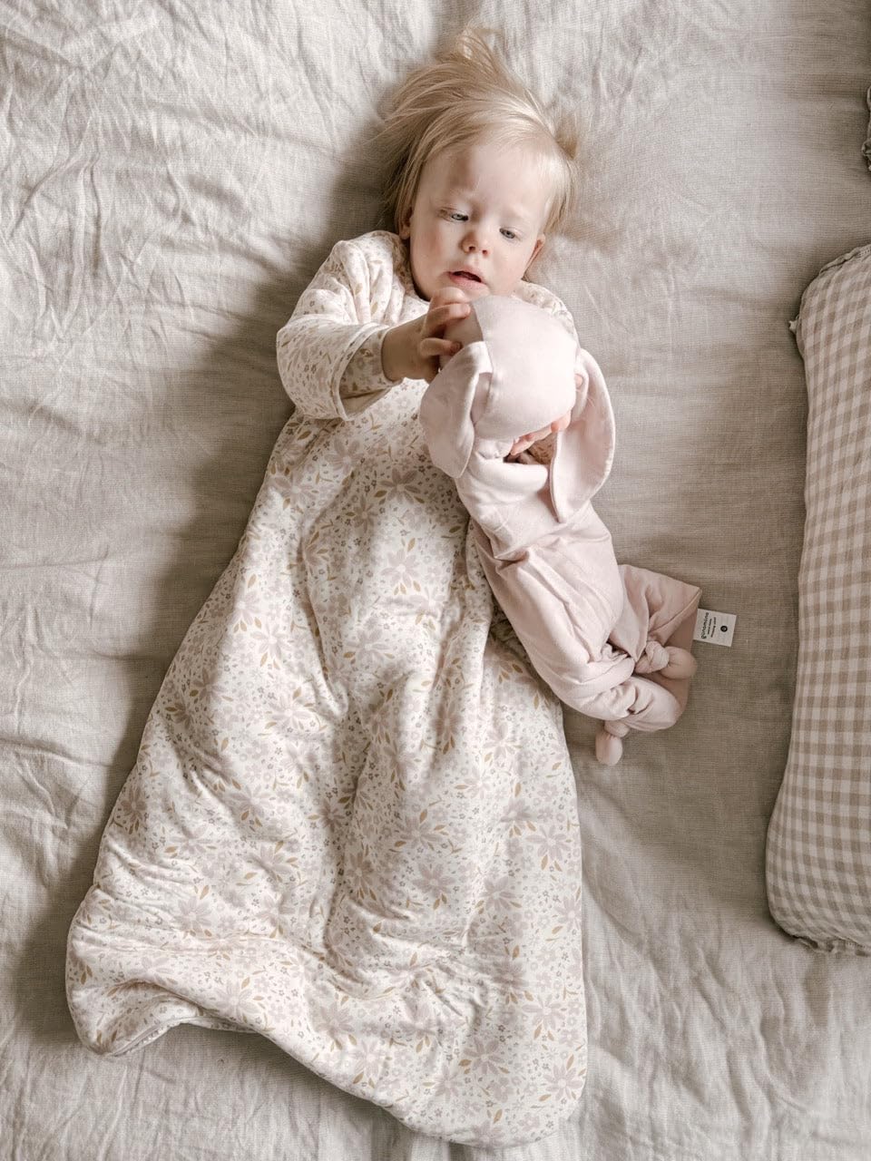 GUNAMUNA Unisex Long-Sleeve Sleep Sack, Wearable Sleep Bag for Babies and Toddlers, Soft Rayon, 1.0 TOG, 3 to 36 Months