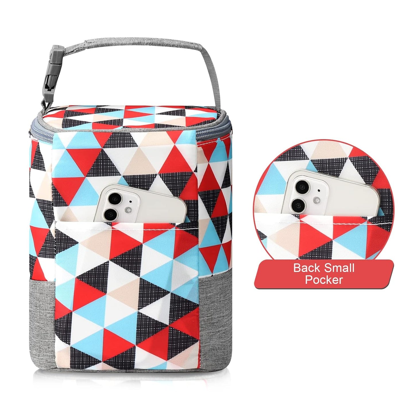 Accmor Breastmilk Cooler Bag, Baby Bottle Cooler Bags, Insulated Bottle Cooler Tote Bags On The Go, Fits 4 Large 8oz Bottles, for Nursing Mom Daycare Travel