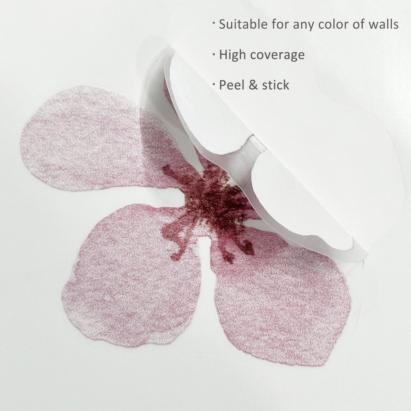 YouRfocus Daisy Wall Decals | 36 PCS Boho Flower Stickers for Girls' Rooms, Playrooms, and Nurseries | Dual Layer Print for High Coverage | Removable Peel and Stick Wall Decor (Pink-A) | 6 Sheets
