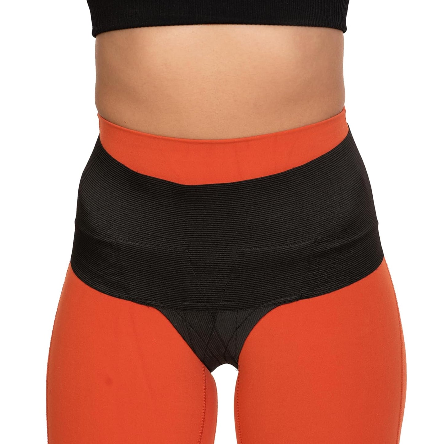 Patented Women’s Pelvic Floor Orthotic Support Belt ― Uterus Pain Relief Girdle for Prolapsed Bladder, Vulvar Varicosities, Postpartum Recovery, SPD | High Waist (Black, Medium)