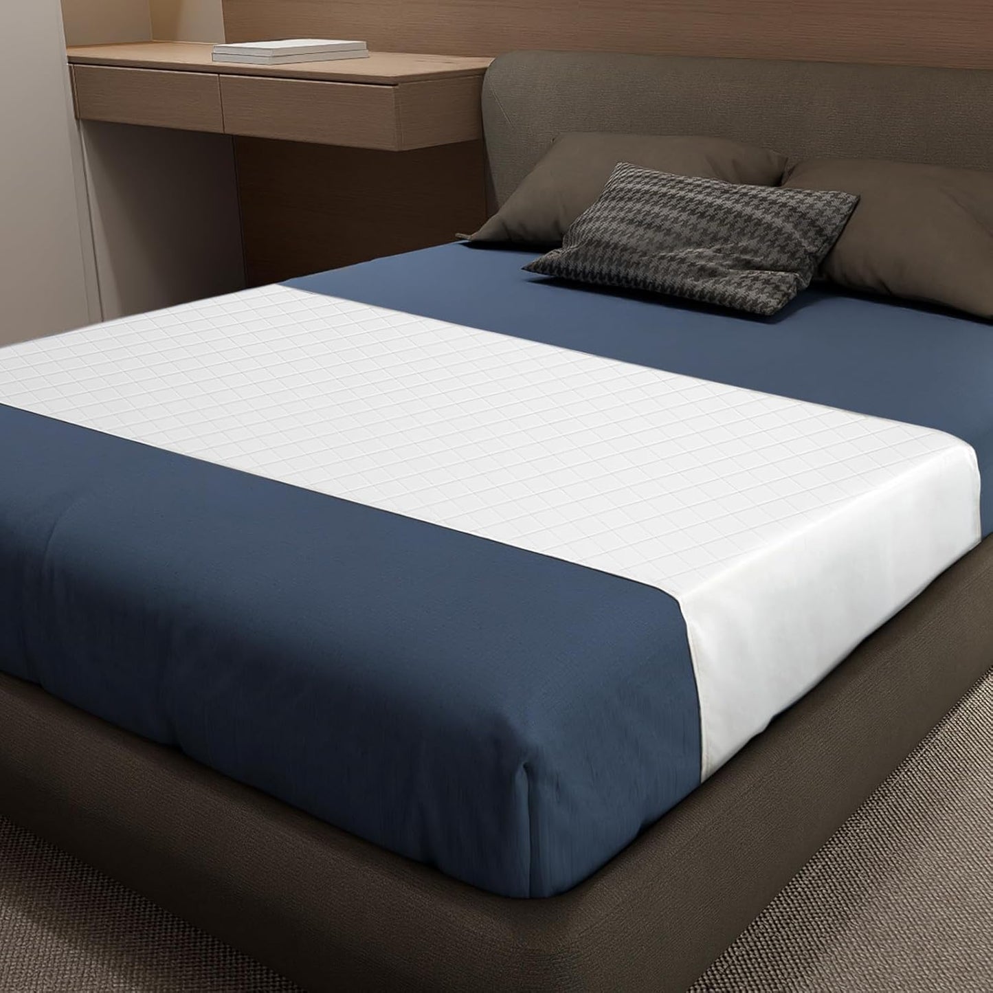 Bed Pads Washable Waterproof, Queen (60" x 36", Pack of 1) Incontinence Bed Pads & Pee Pads, Perfect for Kids, Adults and Elderly