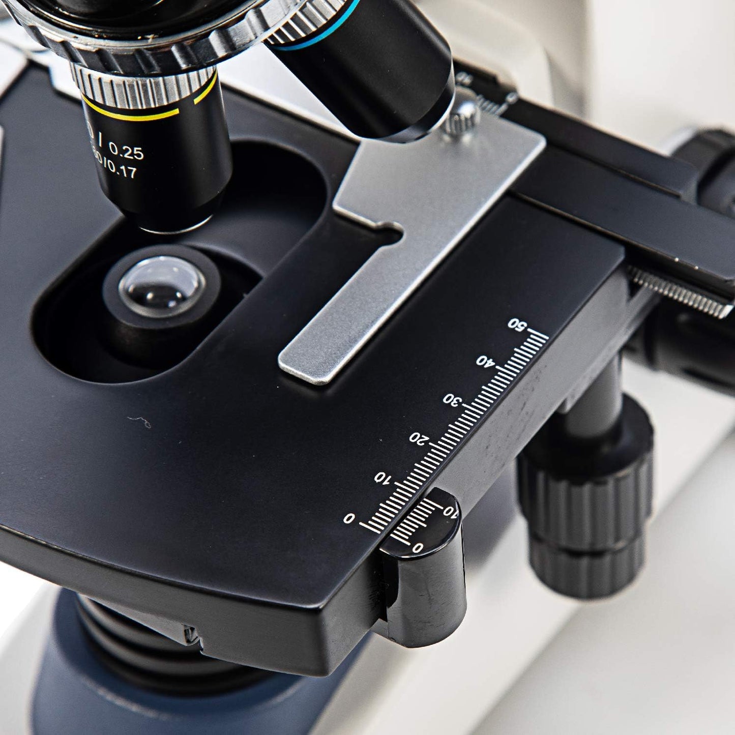 SWIFT Compound trinocular Microscope, 40X-2500X Mechanical Stage Microscope for Adults with 10MP Camera and Slides,Software Windows/Mac Compatible