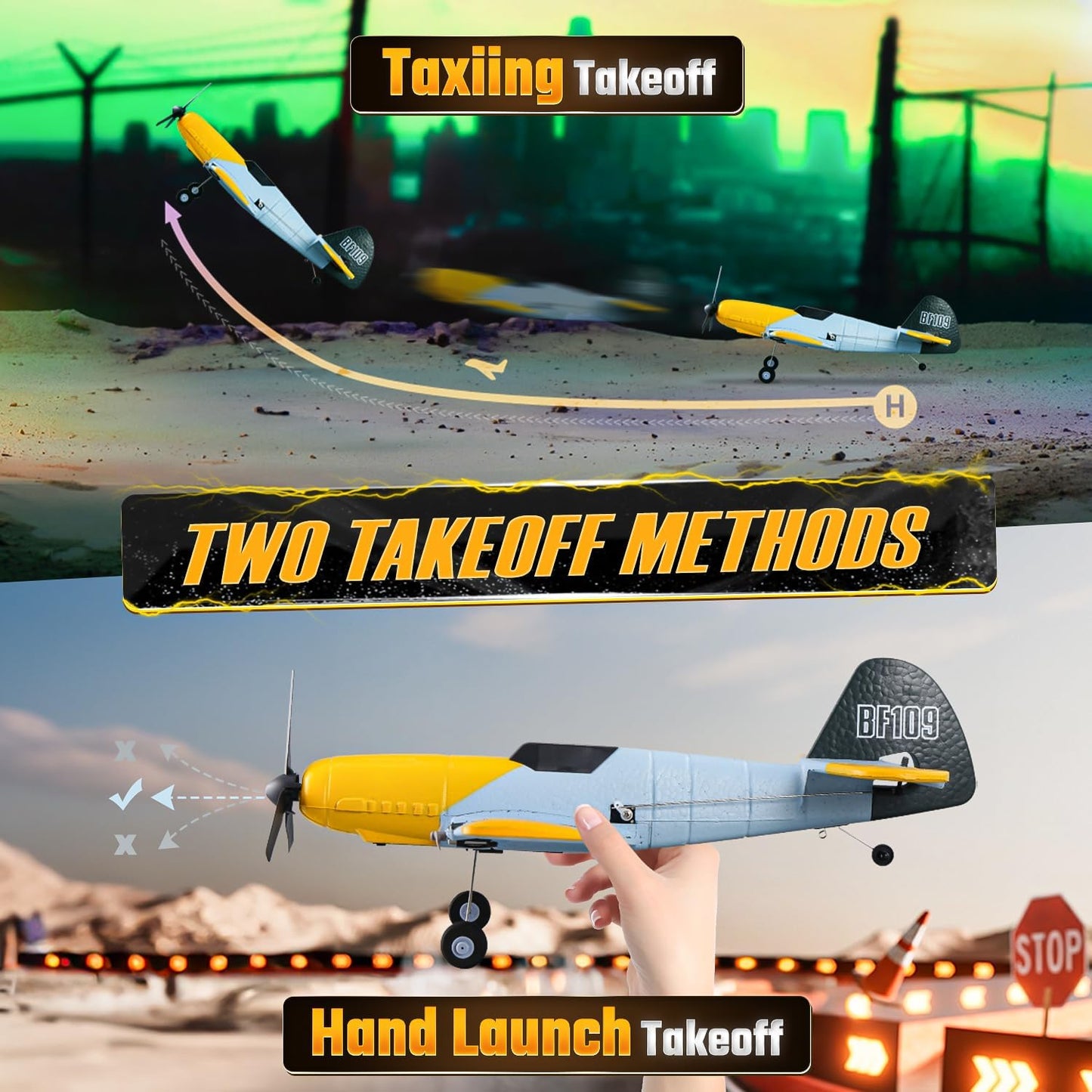 BEZGAR 3 Channel RC Plane, Drones for Kids, 6-axis Gyro Remote Control Airplane, RC Helicopter, Easy Control for Beginners Toys with Colorful LED Navigation Lights