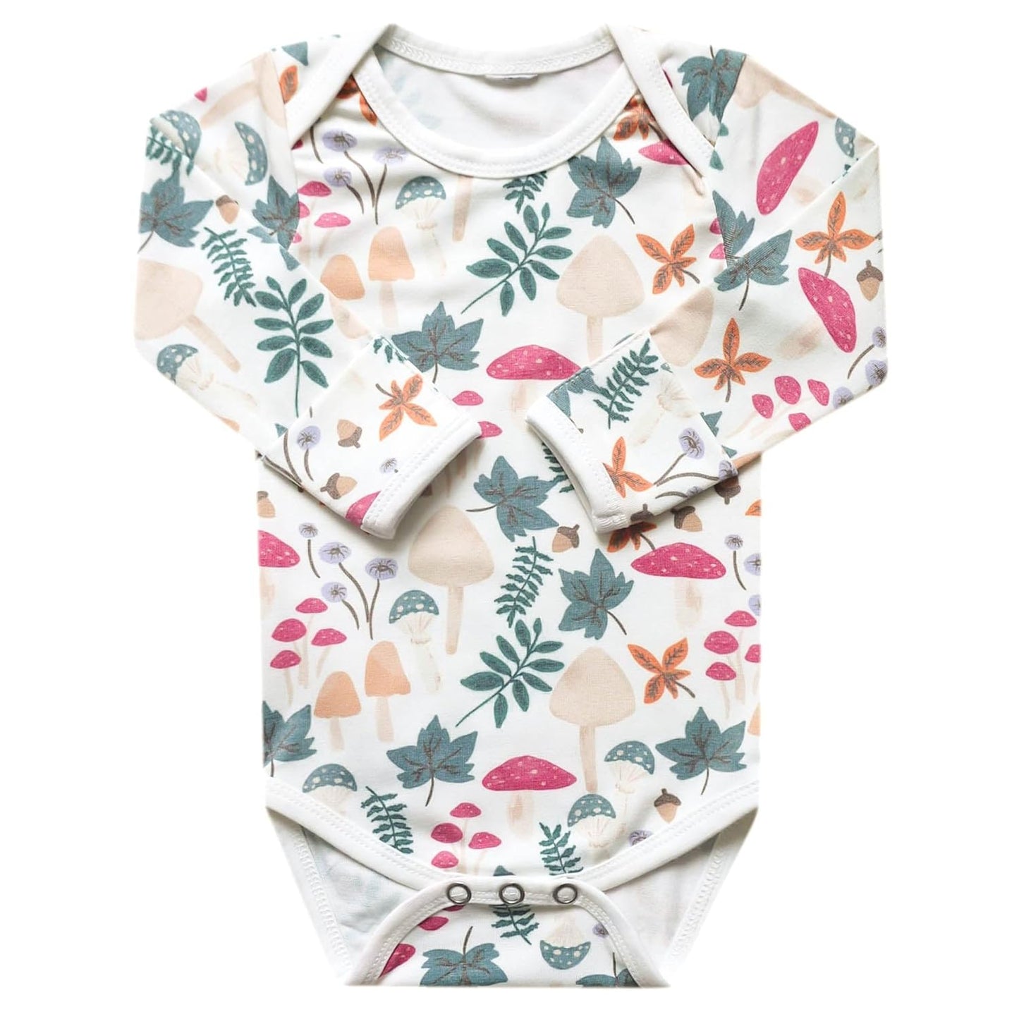 Copper Pearl Long Sleeve Bodysuit Baby: Ultra Soft Baby for Newborns, Boys, and Girls - Stylish, Comfortable, Overlap Shoulders, Premium Knit Fabric - 3-6 Months, Ivy