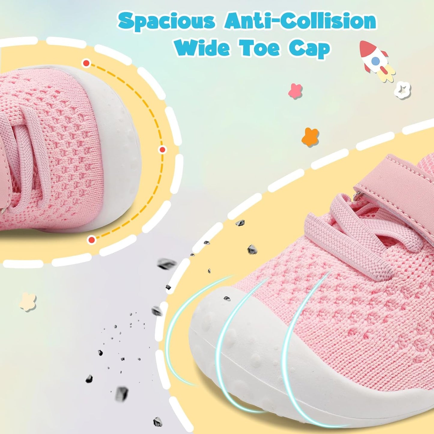 LeIsfIt Baby Shoes Girls Boys First Walking Shoes Infant Sneakers Crib Shoes Lightweight Non-Slip Shoes