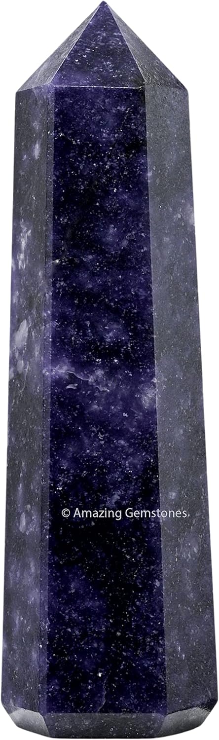 Amazing Gemstone Large Lepidolite Crystal Towers ~ Natural Healing Crystal Point Obelisk for Reiki Healing and Crystal Grid (5.5 to 6 INCH)