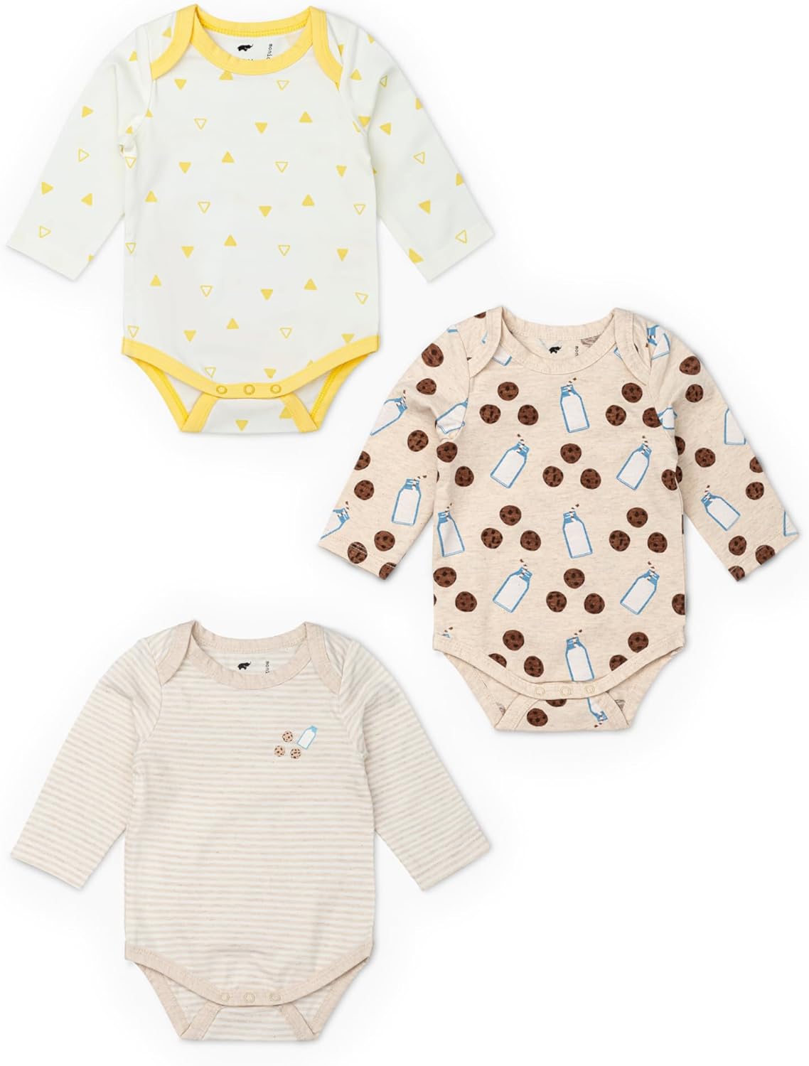 MONICA + ANDY Baby Organic Long Sleeve Jack and Jill Bodysuit