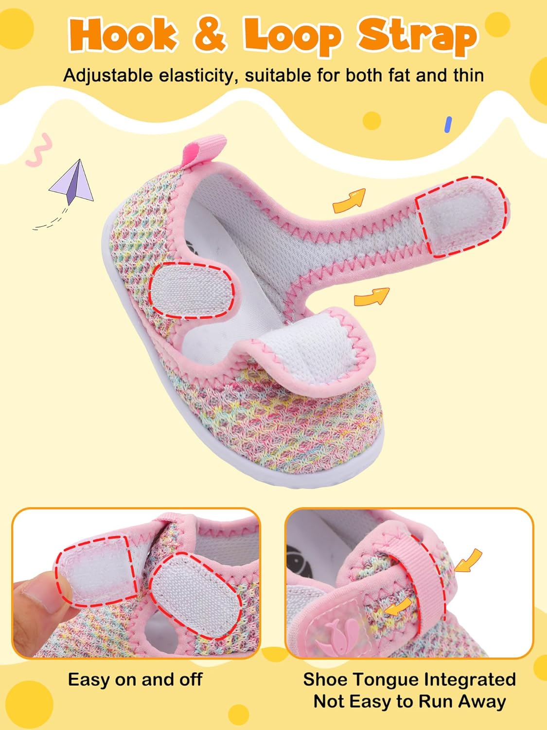 FEETCITY Barefoot Baby Shoes Girls Boys Walking Shoes Infant Sneakers Lightweight Flexible Newborn Dress School Shoe