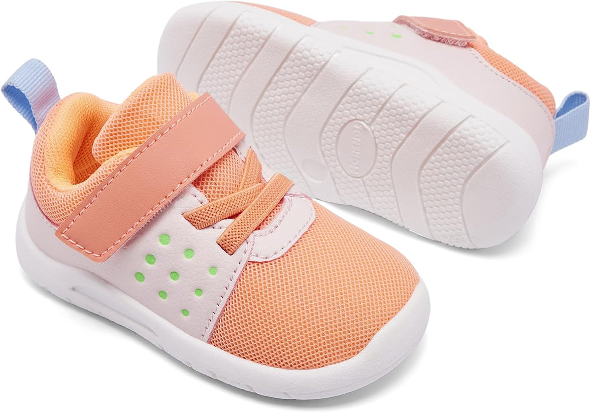 MORENDL Toddler Baby Shoes 0-4 Years Boy Girl Lightweight Breathable Non-Slip Sports Sneakers Running Walking Tennis Barefoot Shoes