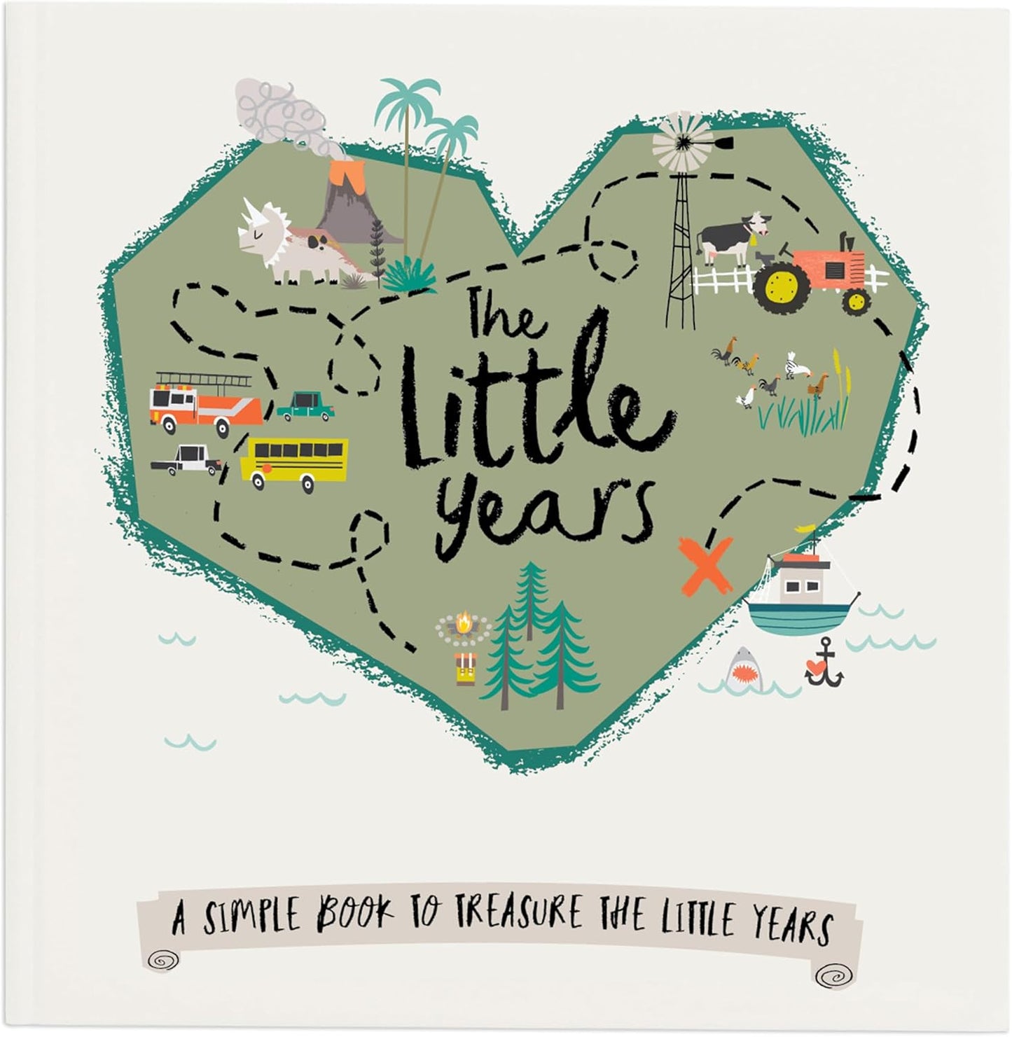 Lucy Darling Baby Journal - Stylish, Eco-Friendly 106 Pages for Recording Precious Milestones, Just Add Photos and Writing