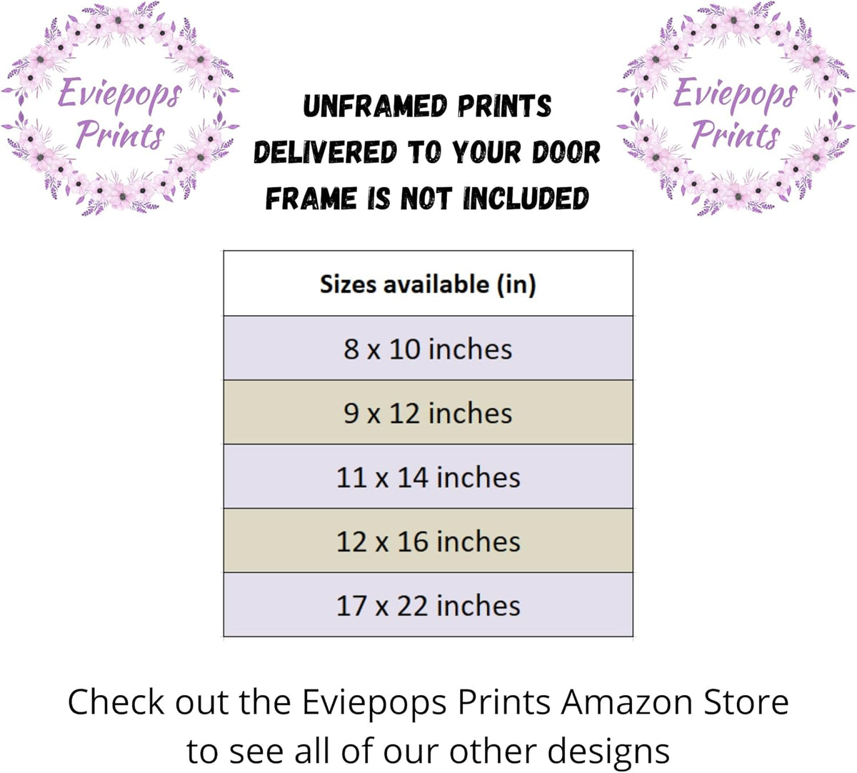 Personalized Safari Animals for Baby Girls Nursery, Set of 3 Unframed Poster Prints, Personalized Name Pink Lilac Floral, Girls Bedroom Decor, Elephant Giraffe (12x16)