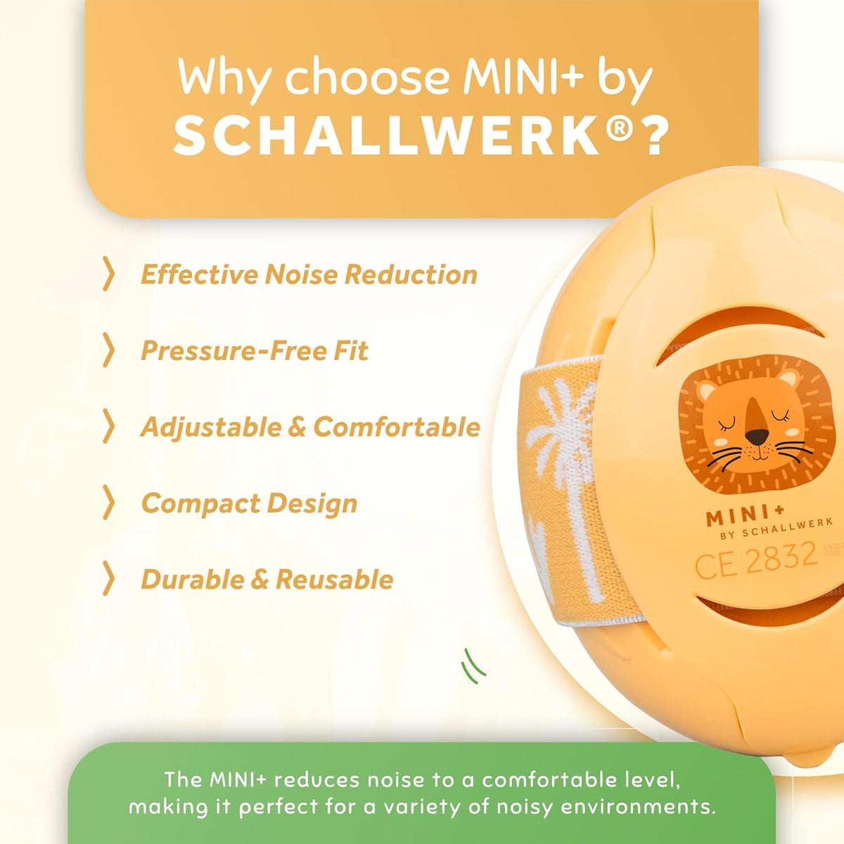 Schallwerk ® Mini+ Baby Ear Muffs – Infant Noise Cancelling Headphones, Toddler Ear Protection, Baby Headphones for Noise