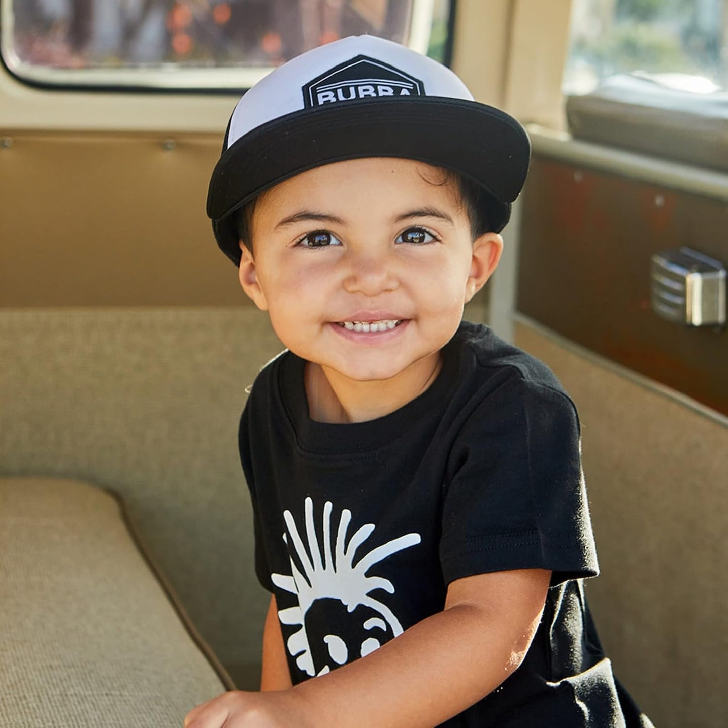 Baby Hats - Baseball Hat, Newborn Youth Flat Brim Mesh Trucker Surf Skate Bubba Bro Fitted Beach Cap Gorros para Bebes