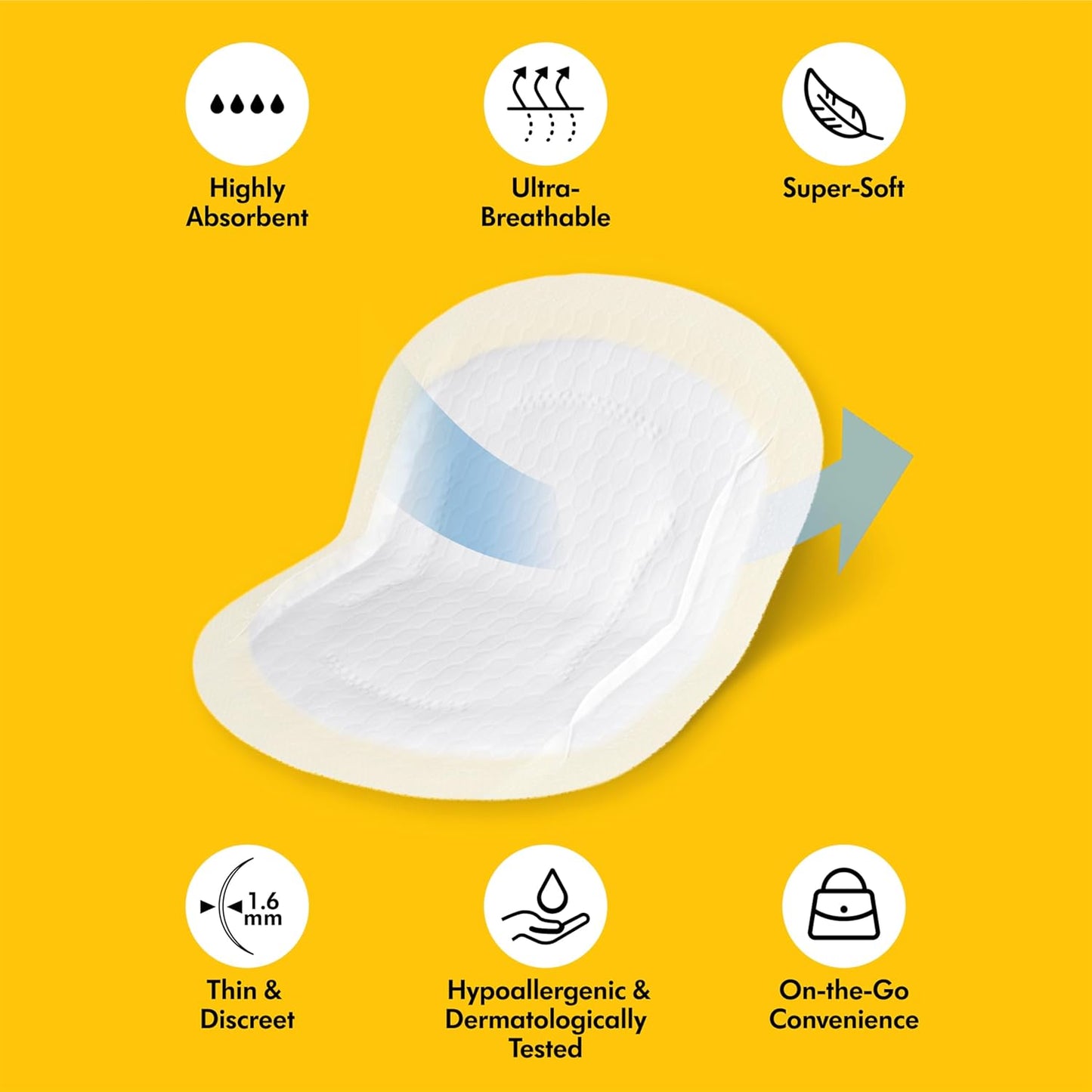 Medela Ultra-Breathable Nursing Pads, Highly Absorbent, Super Soft, Discreet Design for Comfortable Wear, Pack of 120