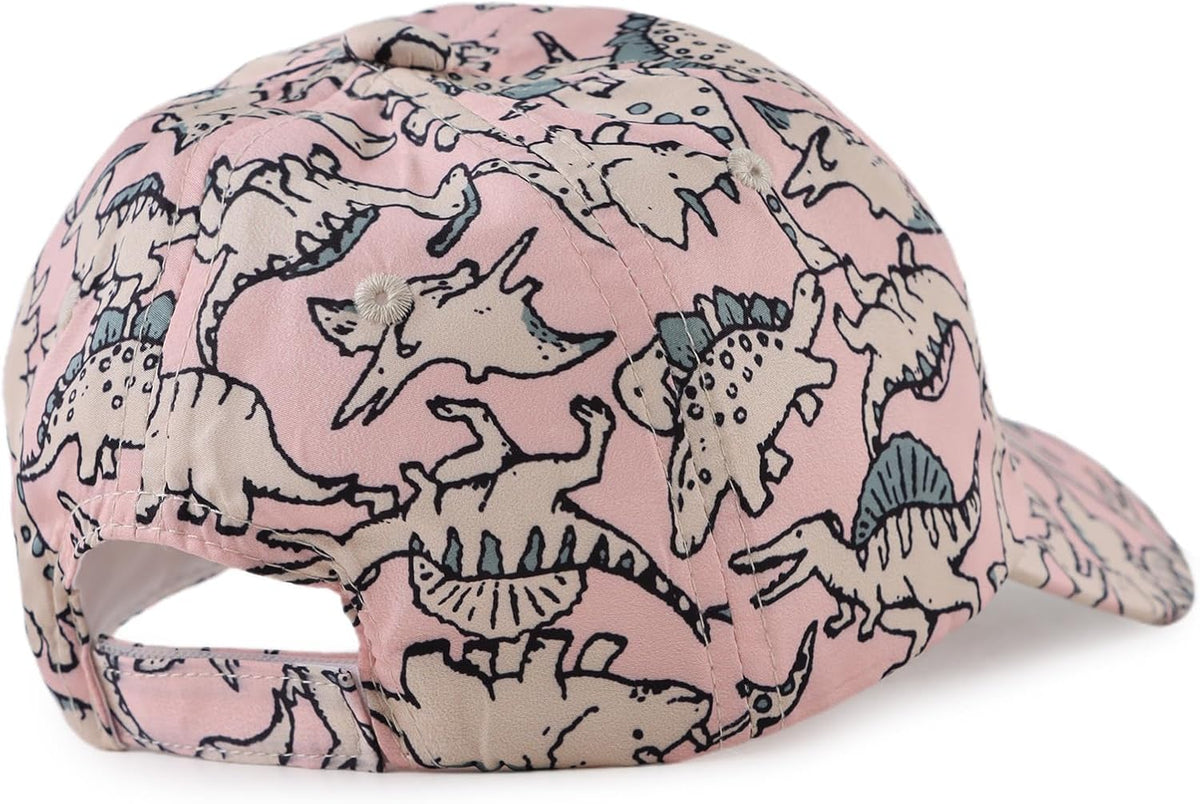 JANGANNSA Dinosaur Boys Girls Caps Embroidery Baby Baseball Caps Cotton Infant Toddler Kids Hat Spring Summer Autumn 2-6Y