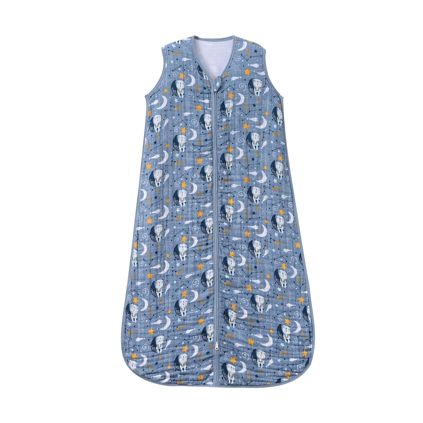 Baby Sleep Sack 6-12 Months Wearable Blanket for Babies 100% Organic Cotton 2-Way Zipper YKK 0.5 TOG Toddler Sleeping Sacks Bears