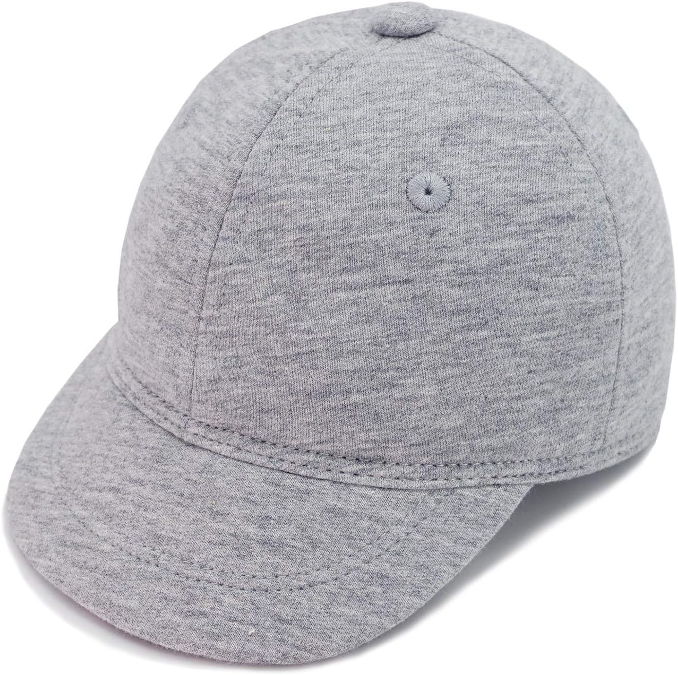 Keepersheep Baby Baseball Cap Infant Sun Hat, Cotton Knit with Soft Brim, Adjustable Soft Newborn Toddler Cap