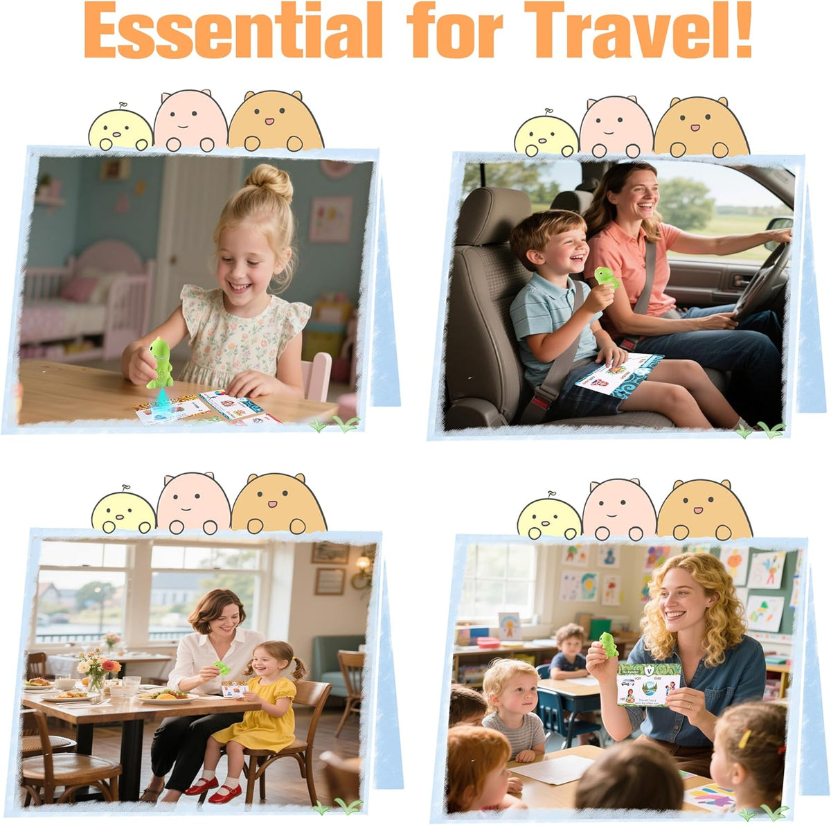 Phonics Flash Cards with Talking Pen for Homeschool Essentials -Hooked on Phonics Games for Kids Ages 4-8 Kindergarten Preschool Learning Activities, Interactive Dinosaur Learn to Read from 21 Stages