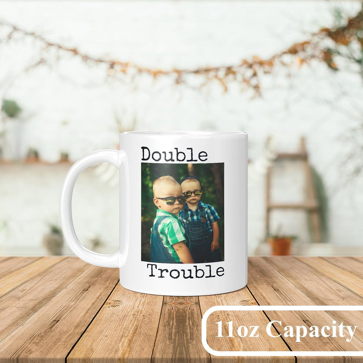 Personalized Coffee Mug, Custom Photo Text 11 Oz Ceramic Mug, Customized Picture Name Tea Cup, Unique Gift Idea, Taza Cafe Personalizadas Fotos, Cute Custom Gifts Mom Women Men, Father's Day, White