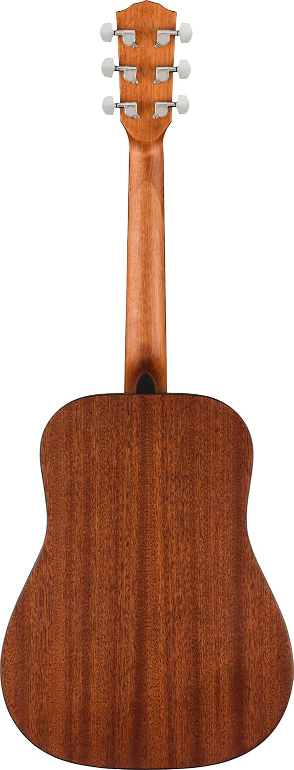 Fender FA-15 3/4-Scale Kids Steel String Acoustic Guitar - Black Bundle with Gig Bag, Tuner, Strap, Picks, and Austin Bazaar Instructional DVD