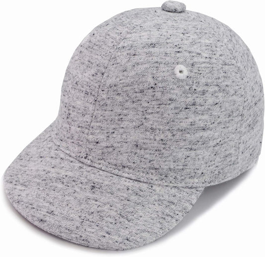 Keepersheep Baby Baseball Cap Infant Sun Hat, Cotton Knit with Soft Brim, Adjustable Soft Newborn Toddler Cap