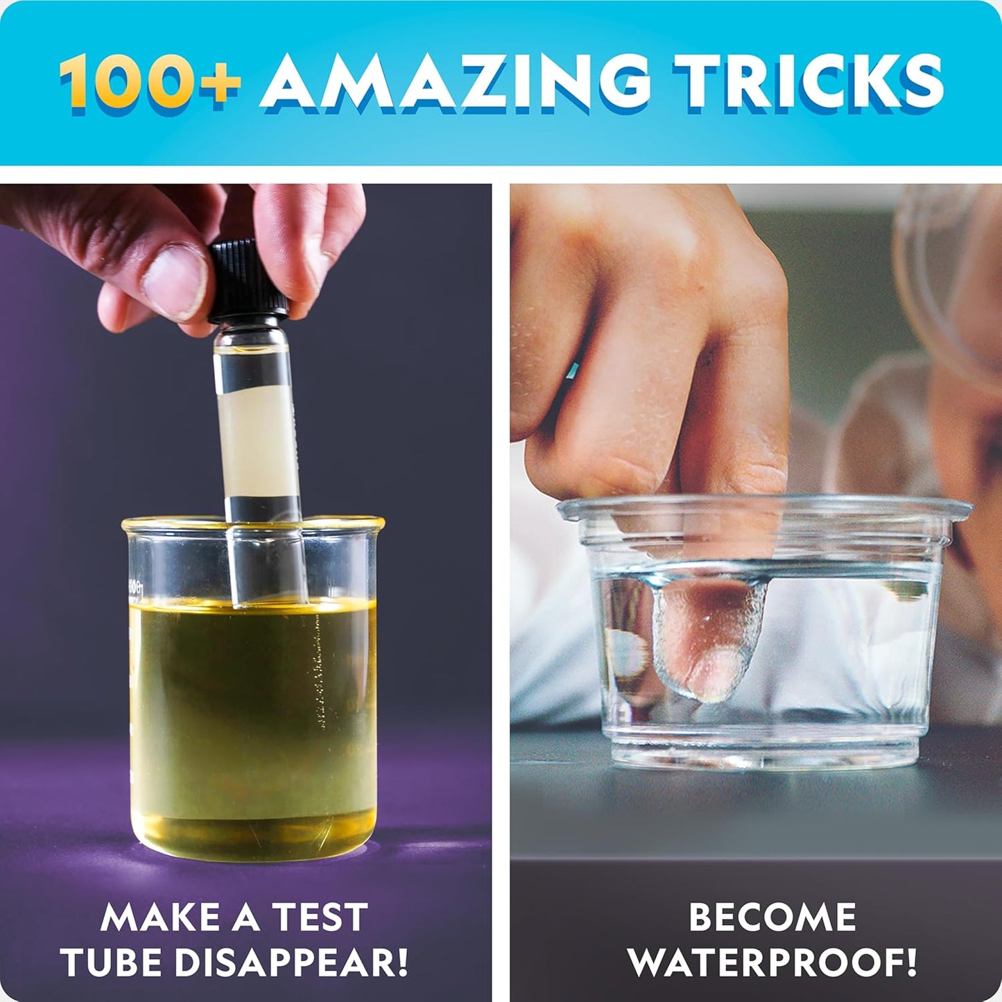 NATIONAL GEOGRAPHIC Science Magic Kit – Science Kit for Kids with 100+ Unique Experiments and Magic Tricks, Chemistry Set and STEM Project, A Great Gift for Boys and Girls (Amazon Exclusive)