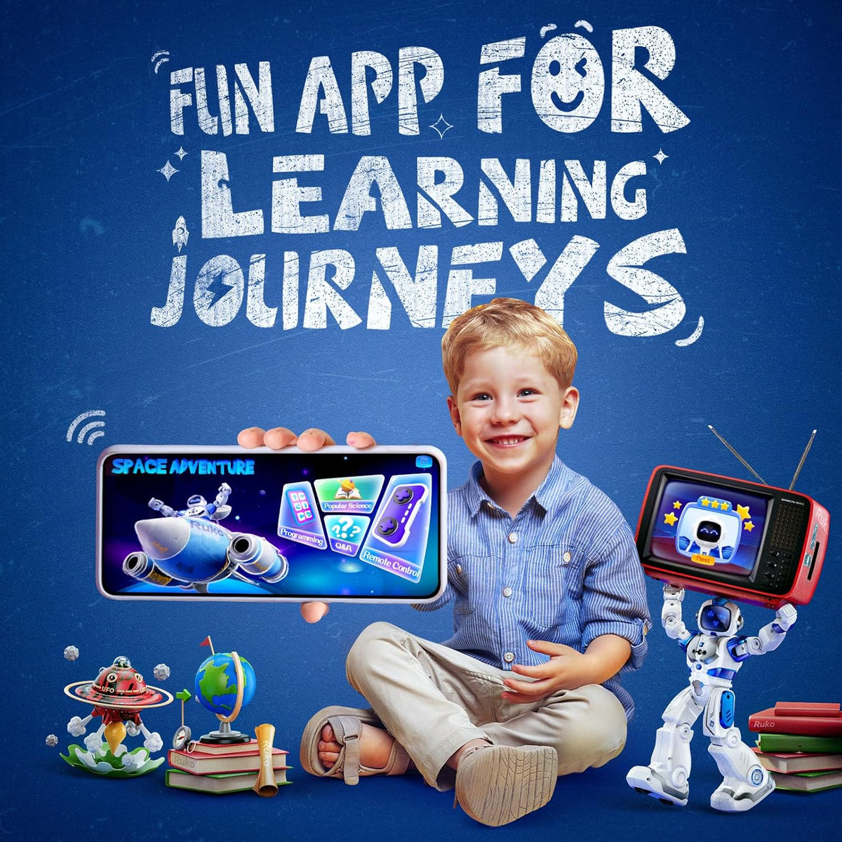 Ruko 1088 Smart Robot 6088 Smart Blue Robot