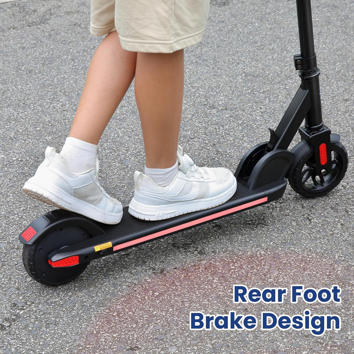 Caroma Electric Scooter for Kids Ages 6-12,150W/180WMotor,10 MPH Max Speed & 7 Miles,Colorful Lights,Adjustable Height & Speed,LED Display,Foldable Kids Electric Scooter 132 Lbs Max Load,Idea Gift