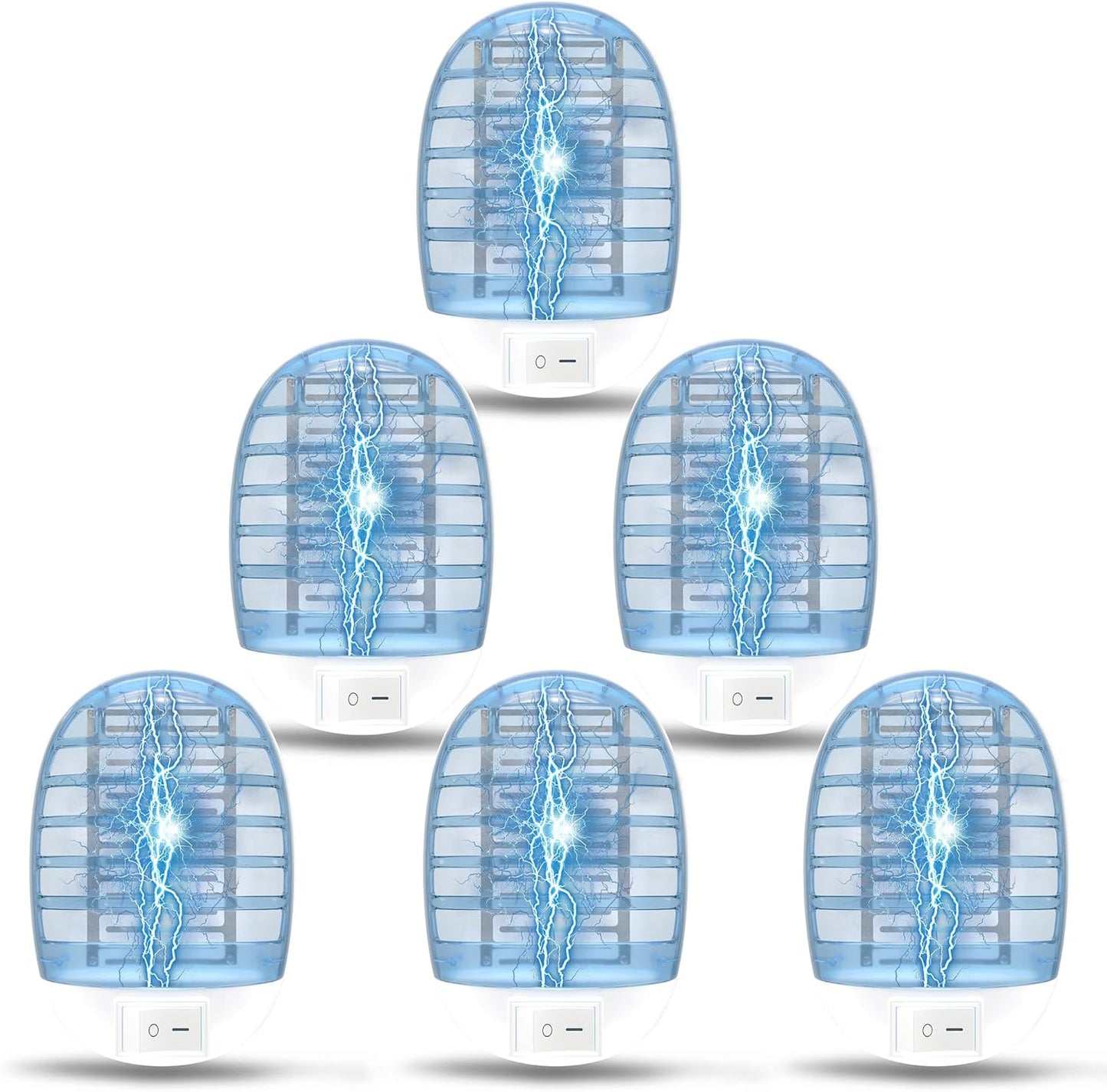 Indoor Bug Zappers, Fly Traps for Indoors, Insect Traps for Home Mosquito Killer for Kids & Pets, Home, Kitchen, Bedroom, Baby Room, Office (6 Packs)