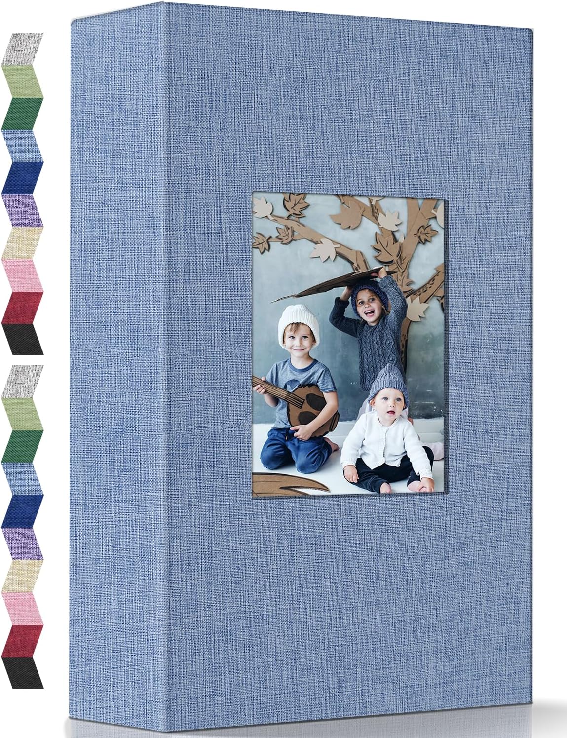 popotop Photo Album 4x6-420 Photos Photo Books with 420 Horizontall Pockets,Linen Cover Albums for Family Wedding Anniversary Baby Vacation Pictures
