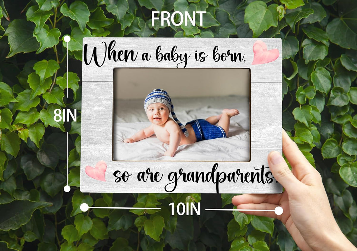 Baby Picture Frame, Ultrasound Picture Frames, When a Baby is Born So is a Grandparents, New Grandparents Gifts First Time 2025, Photo Frame,4x6 inch