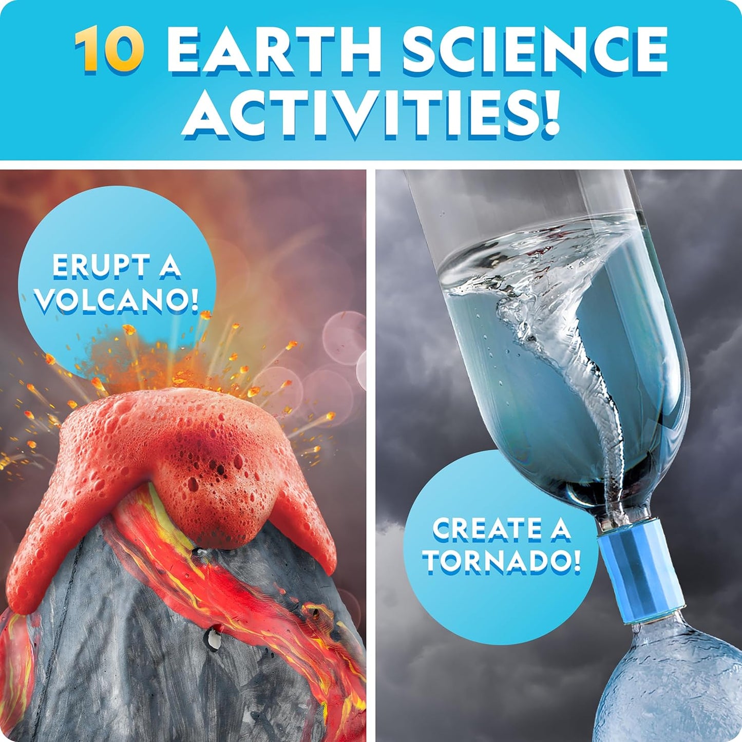 National Geographic Mega Science Lab - Science Kit for Kids with 130+ Easy Experiments, Featuring Earth Science, Chemistry Set, and Magic STEM Projects for Boys and Girls (Amazon Exclusive)
