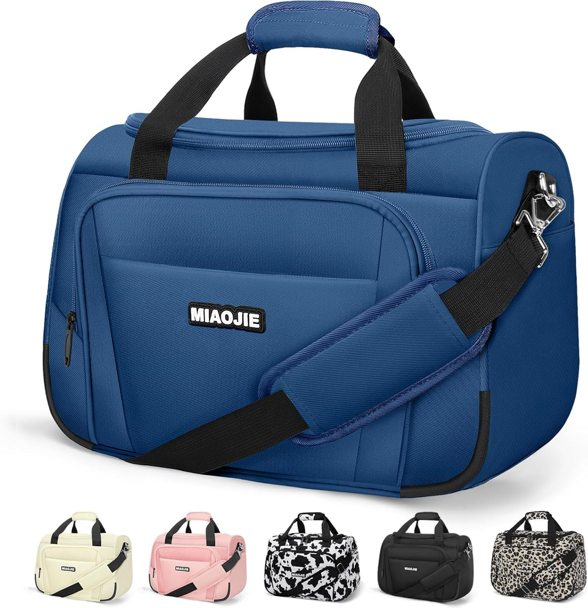 Underseat Carry On Luggage Lightweight Travel Tote Weekender Bag Overnight Duffle Bag for Travel, Travel Essentials Personal Item Travel Bag for Women and Men, Blue-16Inch