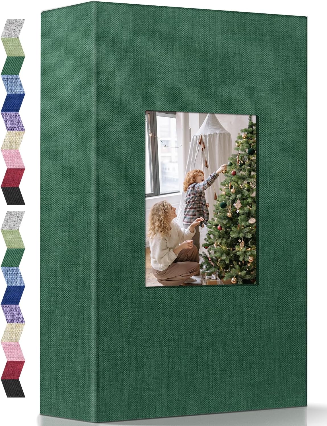 popotop Photo Album 4x6-300 Photos Linen Cover Photo Books with 300 Horizontal Pockets,Slip-in Picture Albums for Family Wedding Anniversary Baby Vacation Pictures