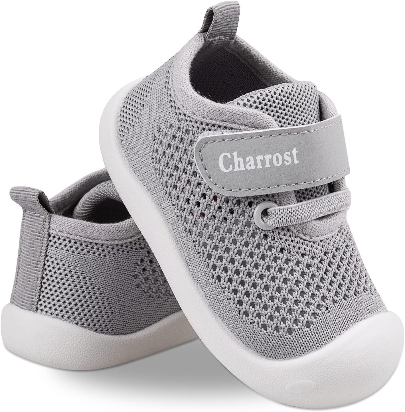 Charrost Toddler Baby Girl Boy First Walking Shoes Checkered Sneakers Sizes 3/4/5/6/7/8T. Soft, Cute,Flexible for First Walkers. Non-Slip, Slip On, Wide Toe Box Indoors Outdoors