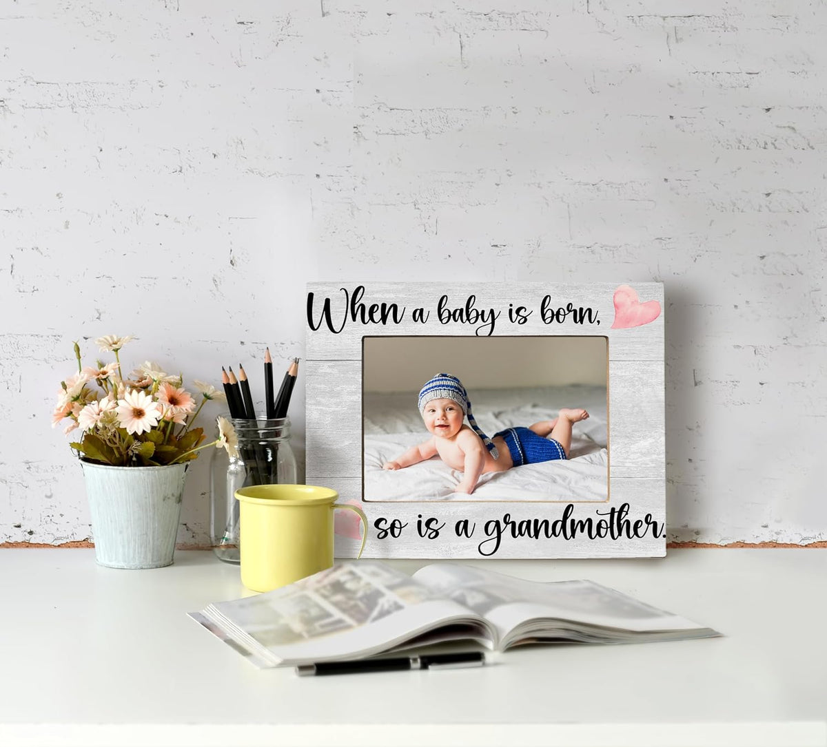First Time Grandma Gifts, New Grandma Gifts First Time 2025, Grandma Frame, When a Baby is Born So is a Grandmother, Picture Frame, Photo Frame 8X10