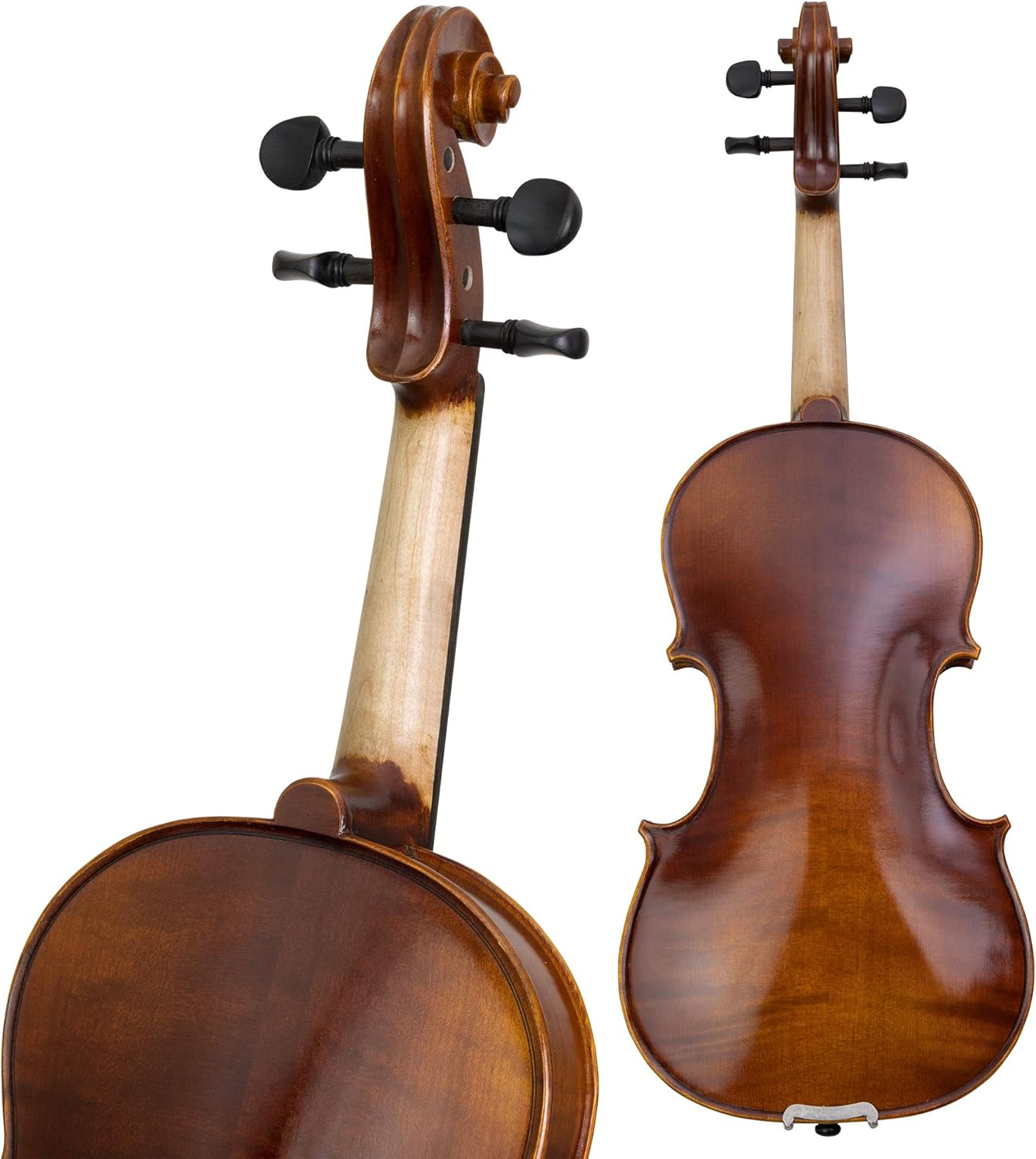 Kennedy Violins Louis Carpini G2 Violin Outfit 1/8 Size — Carrying Case and Accessories Included — Solid Maple Wood and Ebony Fittings