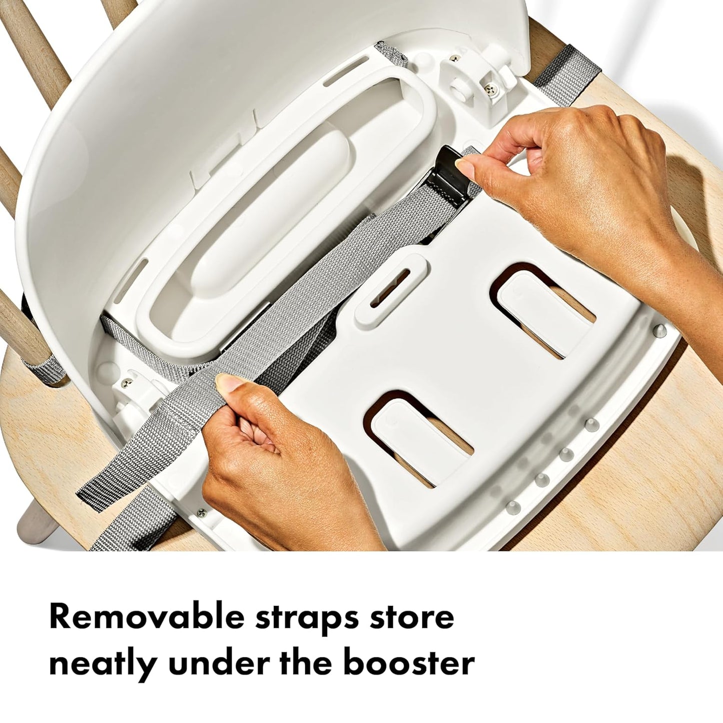 OXO Tot Perch Booster Seat with Straps, Taupe