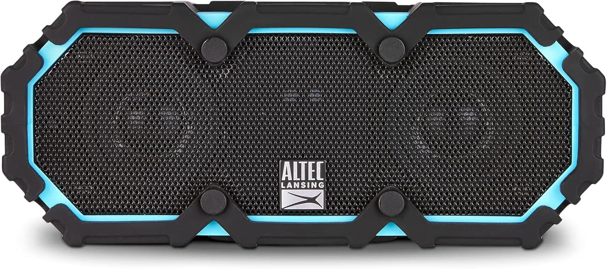Altec Lansing LifeJacket 2 - Waterproof Bluetooth Speaker, Floating Portable Speaker for Travel & Outdoor Use, Deep Bass & Loud Sound, 30 Hour Playtime, 2.80 x 7.50 x 3.11 Inches