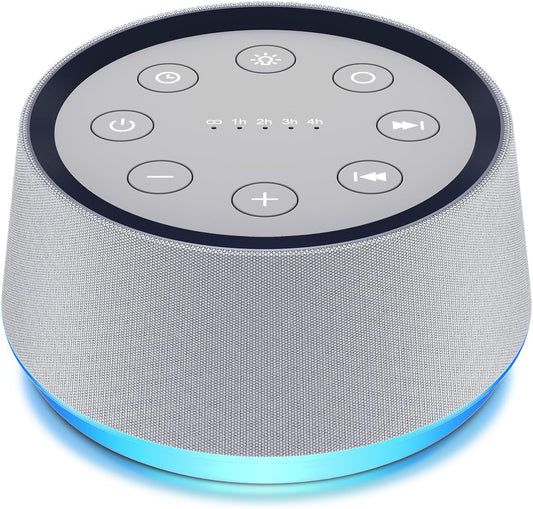 Brown Noise Sound Machine with 30 Soothing Sounds White Noise Machine 12 Colors Night Light for Baby Adults Kids Sleep Machines 36 Volume Levels 5 Timers for Home Office