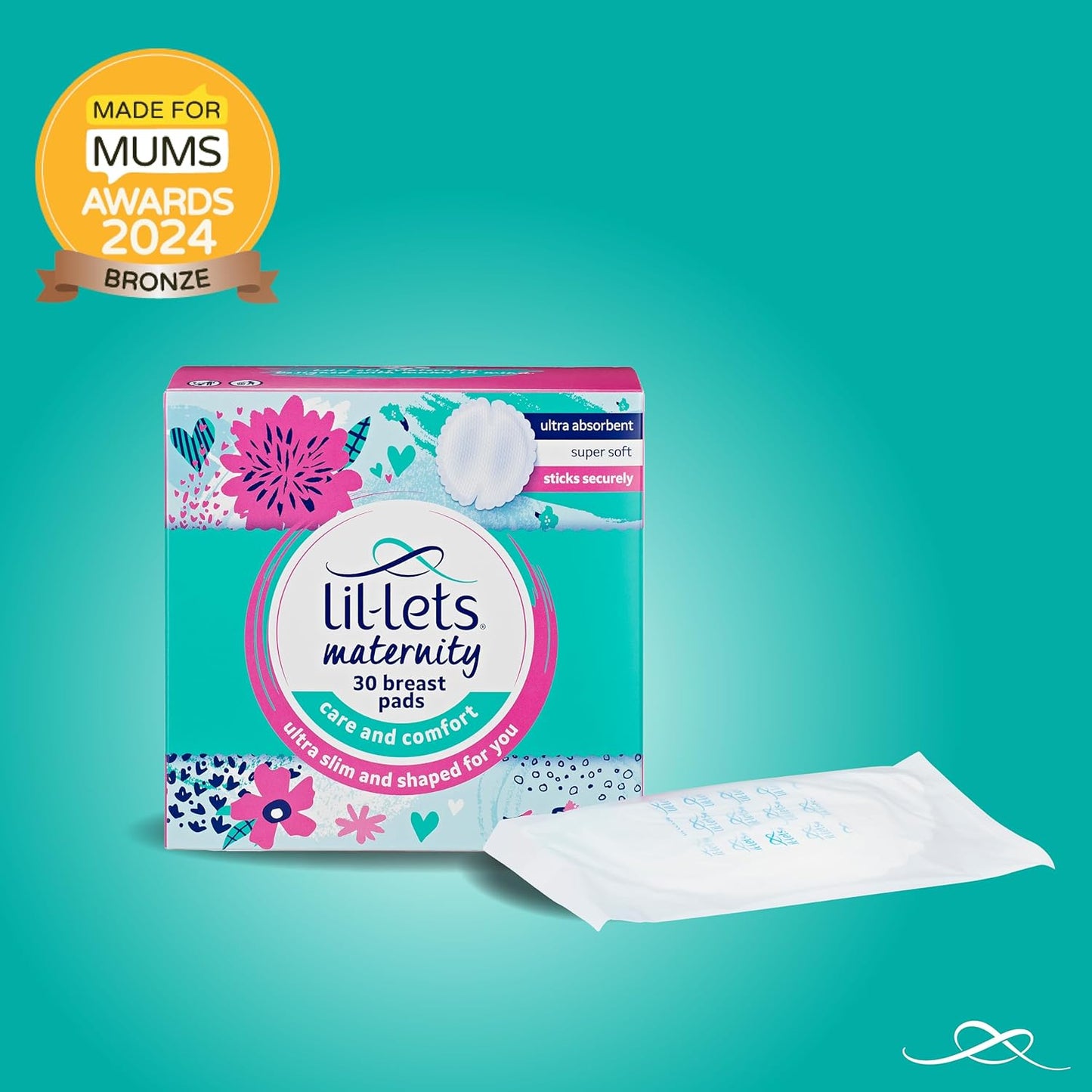 Lil-Lets Nursing Pads – 120 Individually Wrapped, Ultra-Thin, Absorbent & Fragrance-Free – Comfort & Protection for Nursing Moms Postpartum –Maximum Adhesion for Leak & Chafing Nipple Protection