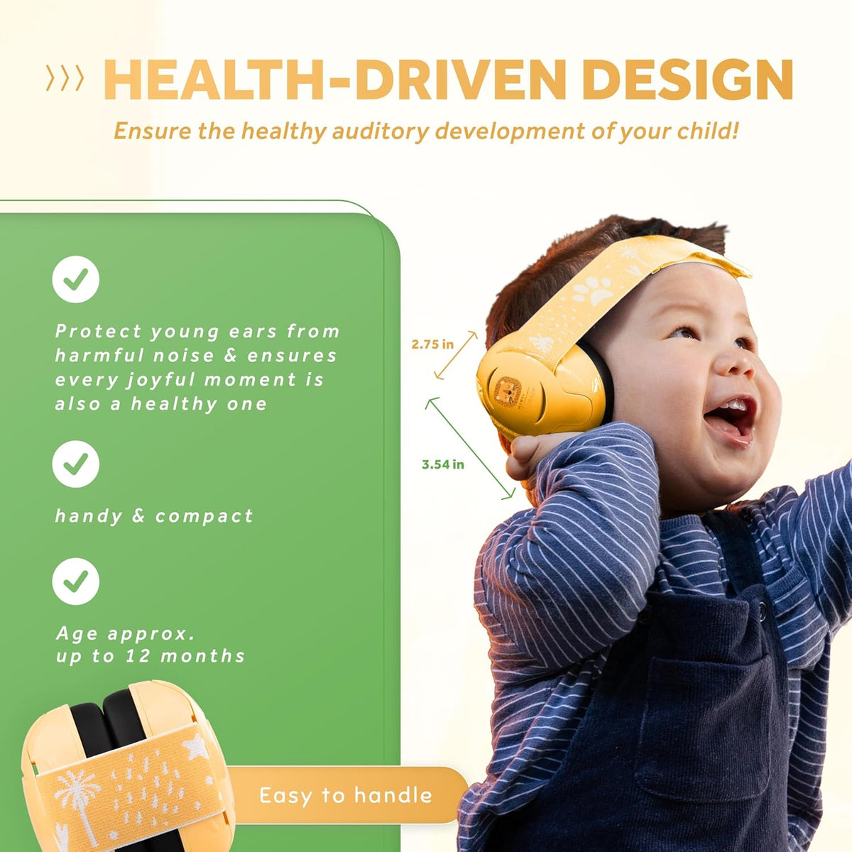 Schallwerk ® Mini+ Baby Ear Muffs – Infant Noise Cancelling Headphones, Toddler Ear Protection, Baby Headphones for Noise