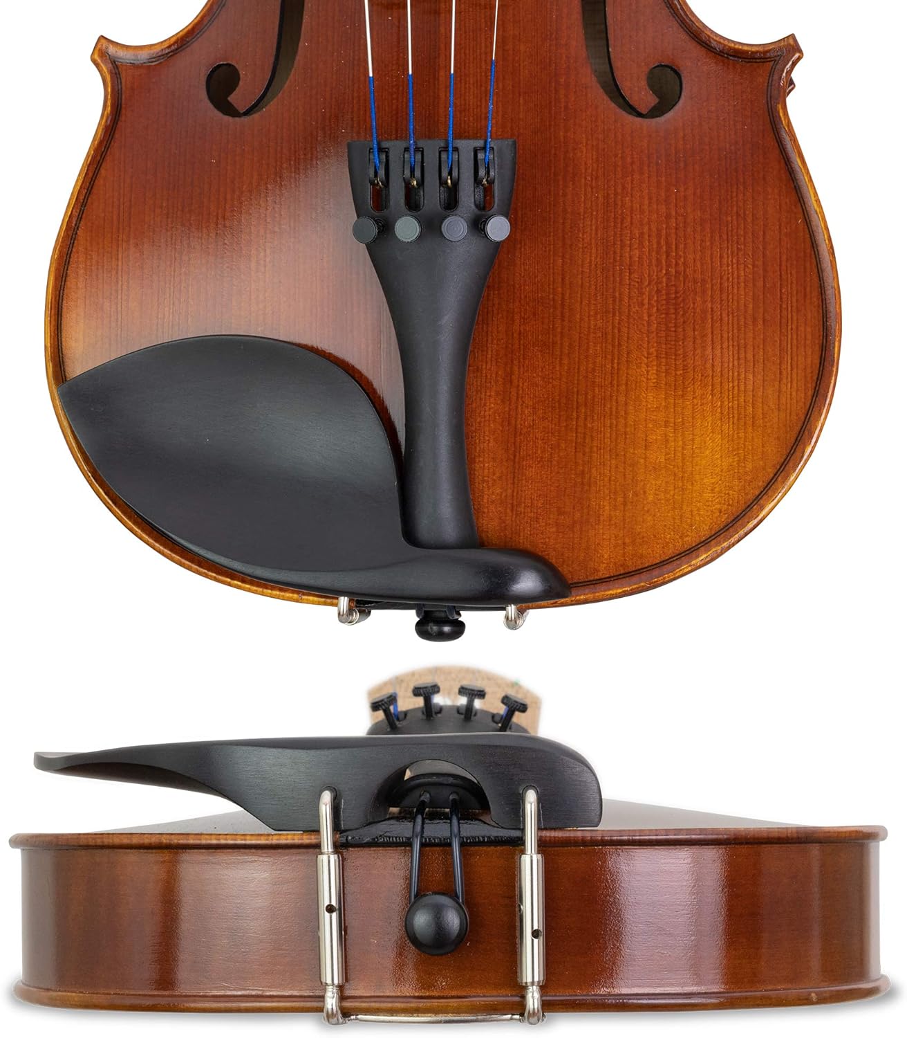 Kennedy Violins Louis Carpini G2 Violin Outfit CLEARANCE Carrying Case and Accessories Included - Solid Maple Wood and Ebony Fittings (1/8)
