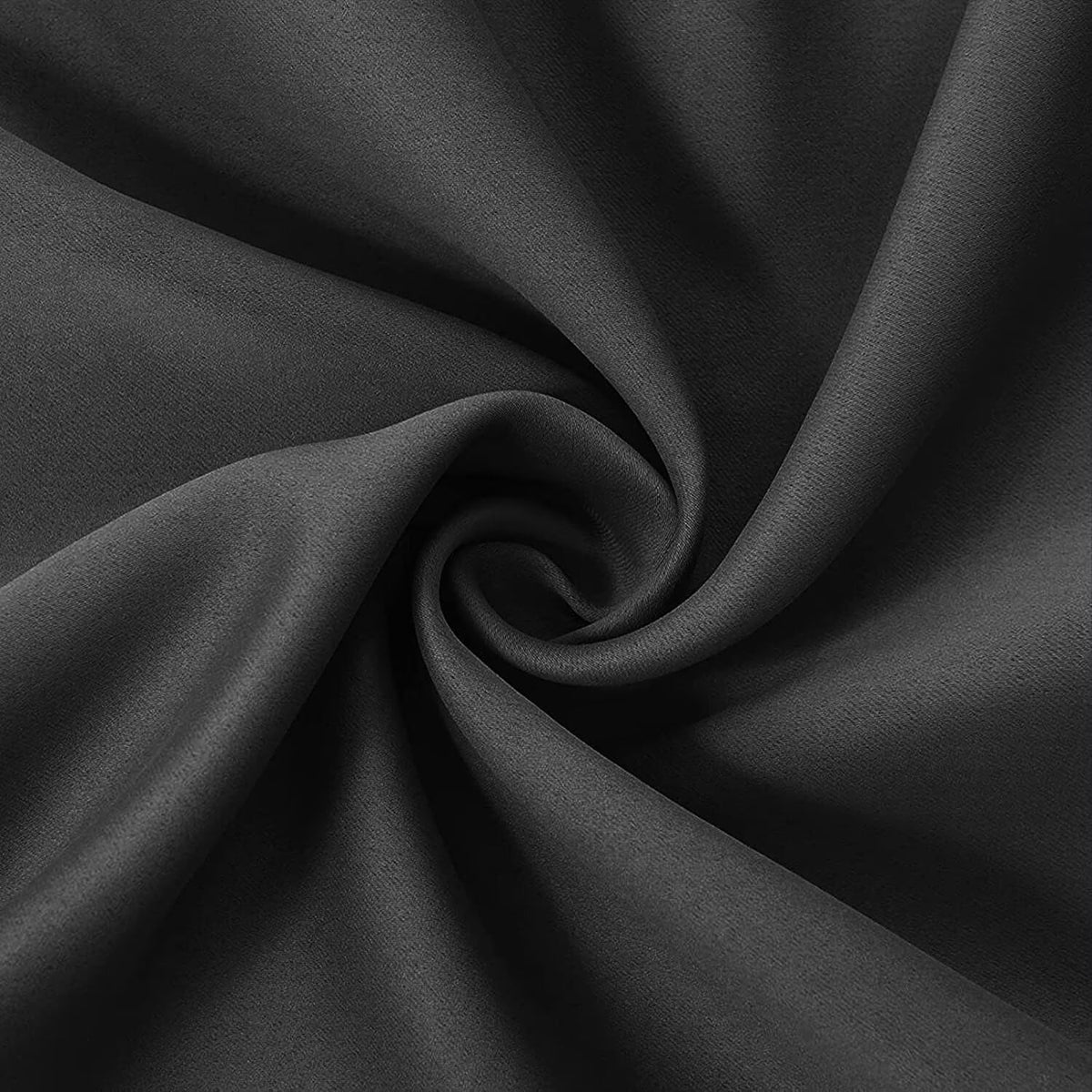 Joydeco Dark Grey Custom Solid Single Blackout Curtain for Bedroom and Living Room, Grommet Thermal Insulated Room Darkening Curtain 1 Panel (Custom Size,Dark Grey)