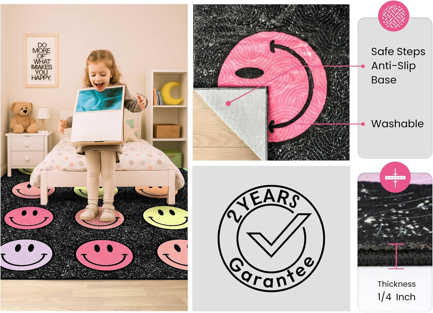 OLEEK Large Classroom Rug Elementary 8x13 - Classroom Rugs for Kids Room - Classroom Carpet Elementary - Kids playroom Rug 8 x 13 - Preschool Rugs for Classroom - Schoolgirl Style Classroom Decor